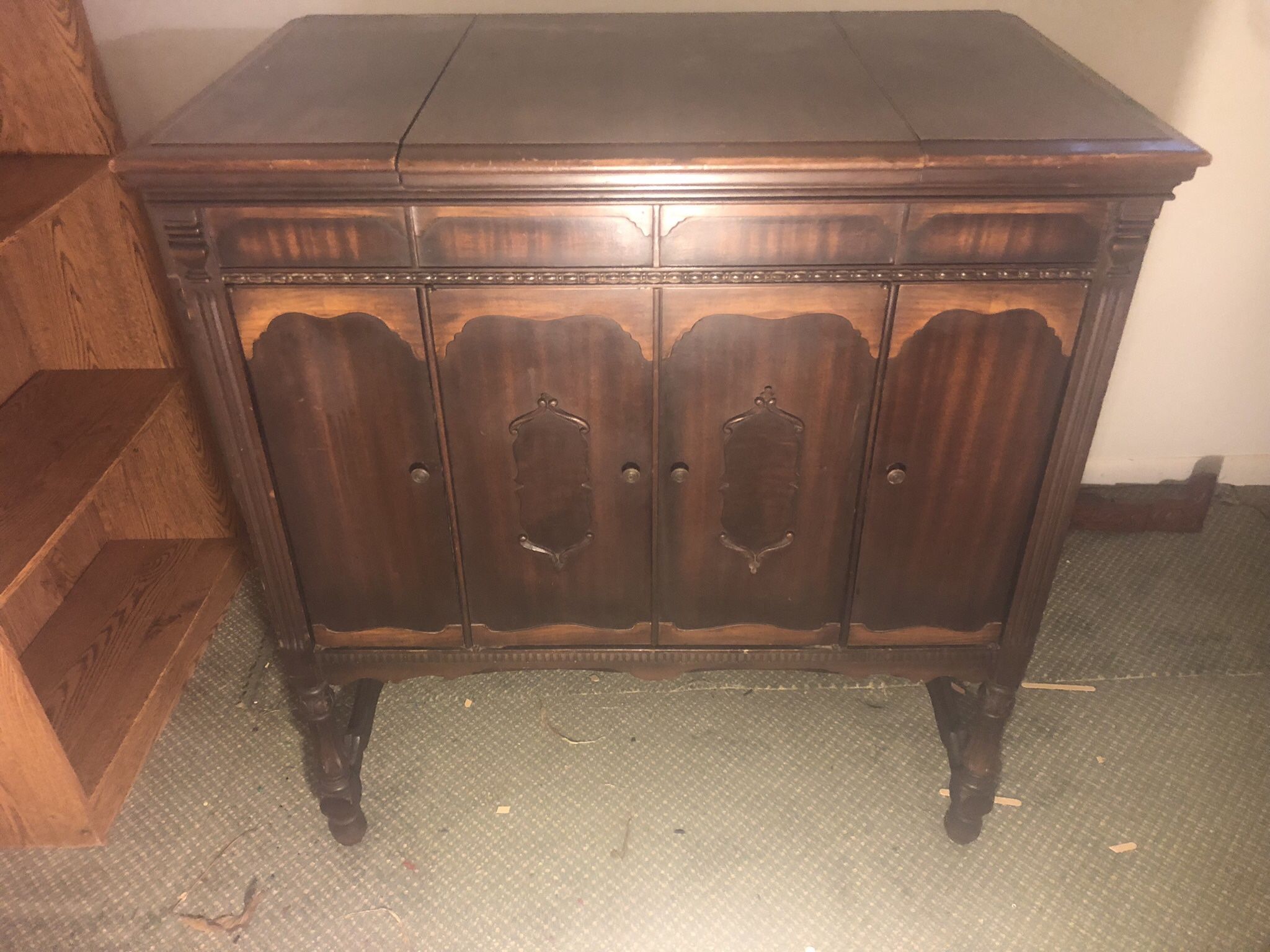 Antique Phonograph Cabinet 