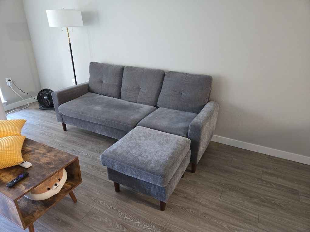 80'' Reversible Sectional Sofa