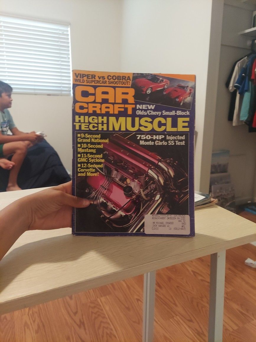 CAR CRAFT "High Tech Muscle" magazine