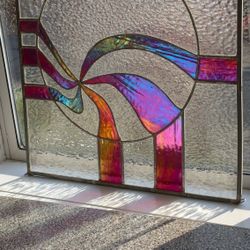 Stained Glass panel.... Copper Foil in Zink Frame