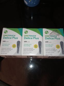One touch delica plus 3 pack $15