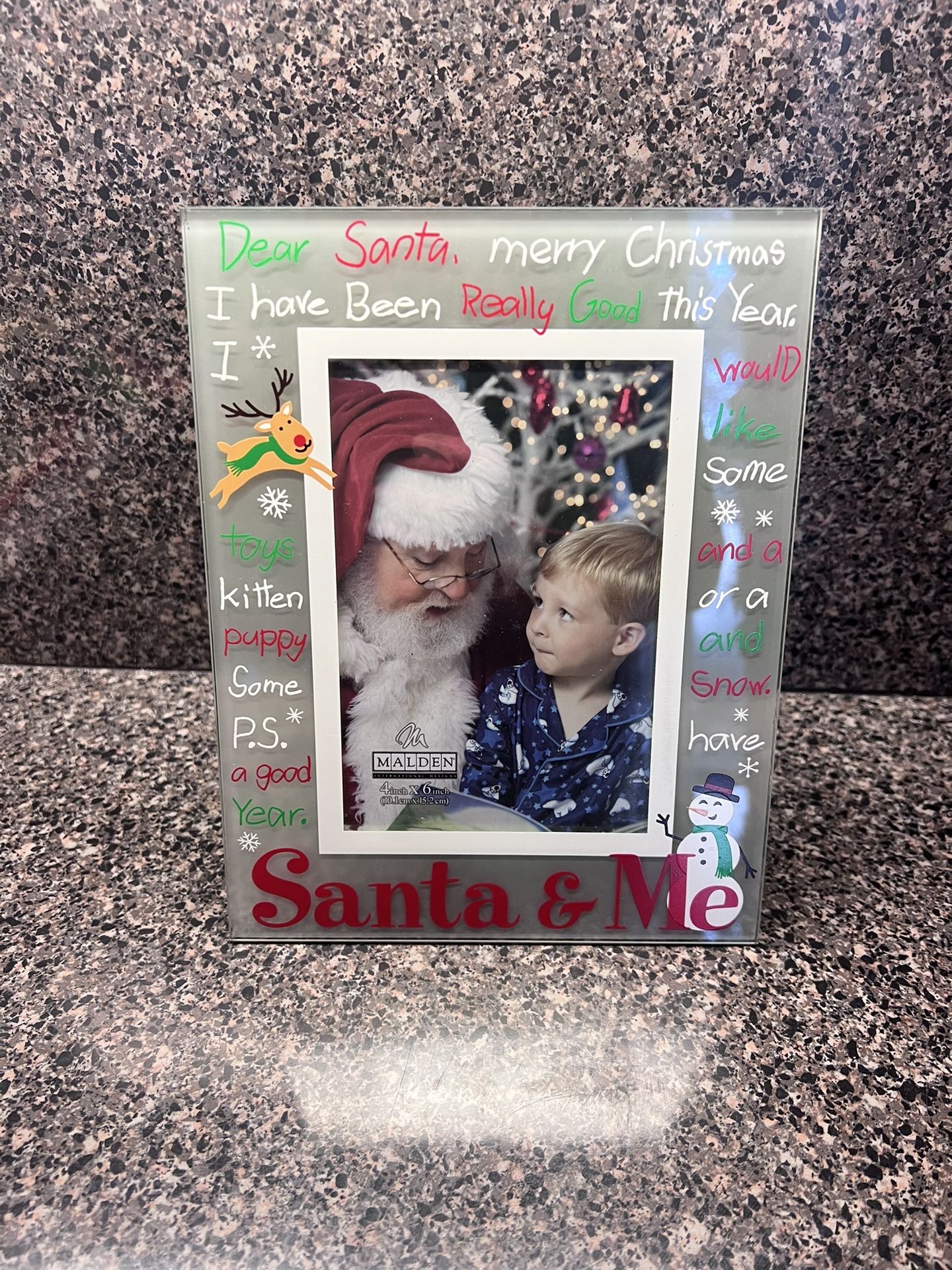 Santa And Me Photo Frame