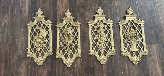 Vintage HOMCO Gold Wall Set