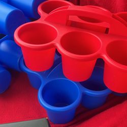 Plastic Cup Caddy12x9.5x5.1 Inches, Assorted Colors
