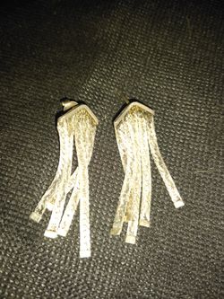 VINTAGE PURE SILVER EARRINGS