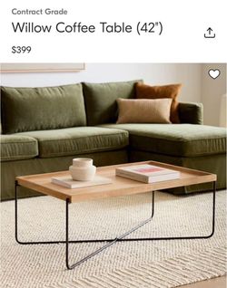 West Elm Willow Coffee Table (42") for sale!