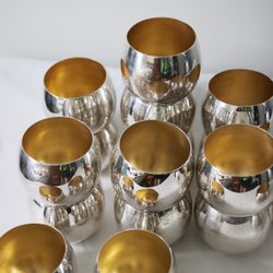 Vintage Silver plated Punch Cups (17 Pieces)