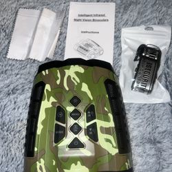 Night Vision Goggles, 4K Binoculars with Camera, 3.5" HD Display and 32GB TF Card, 9 Gear Night Vision, 10X Digital Zoom, 4000mAh Battery Nightvision