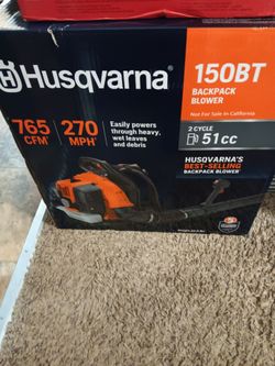 Husqvarna back pack blower model 150 BT brand new in sealed box
