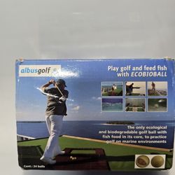 24 ECOBIOBALL Ocean-Friendly Golf Balls with Fish Food Core | Sustainable Swings