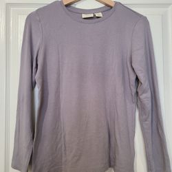 Gray Long Sleeve Shirt For Women (US Size: M)