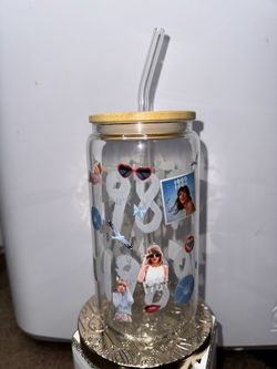 16oz  Taylor Swift 1989 Glass Cup 