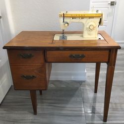 Sewing Table / Cabinet Desk (sewing Machine & Accessories included)