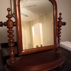 Antique Shaving Mirror 