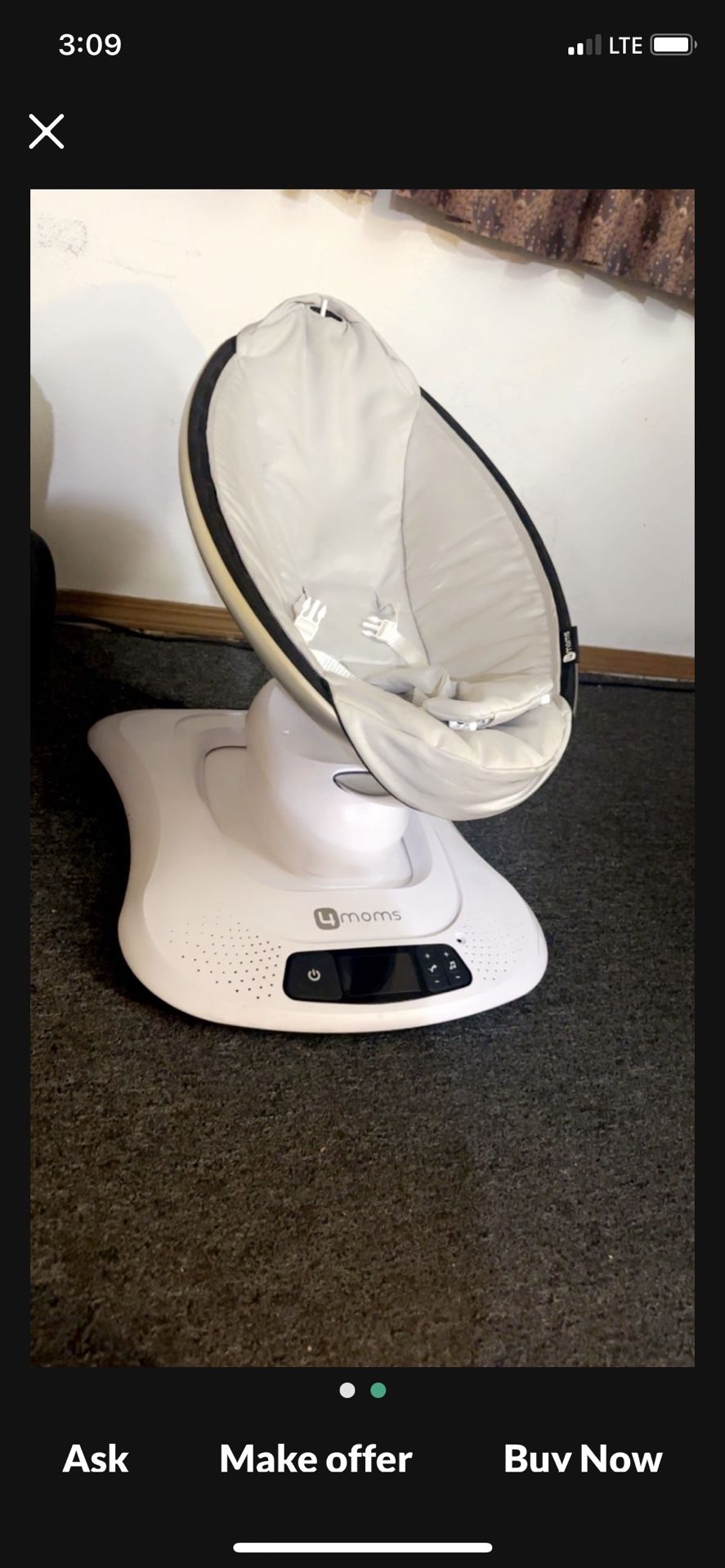 4moms MamaRoo 4 Infant Seat - Gray