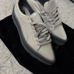  Puma Fenty by Rihanna Pointy Creeper Patent Dove Gray size 10.5