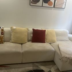Ivory Color Sectional 