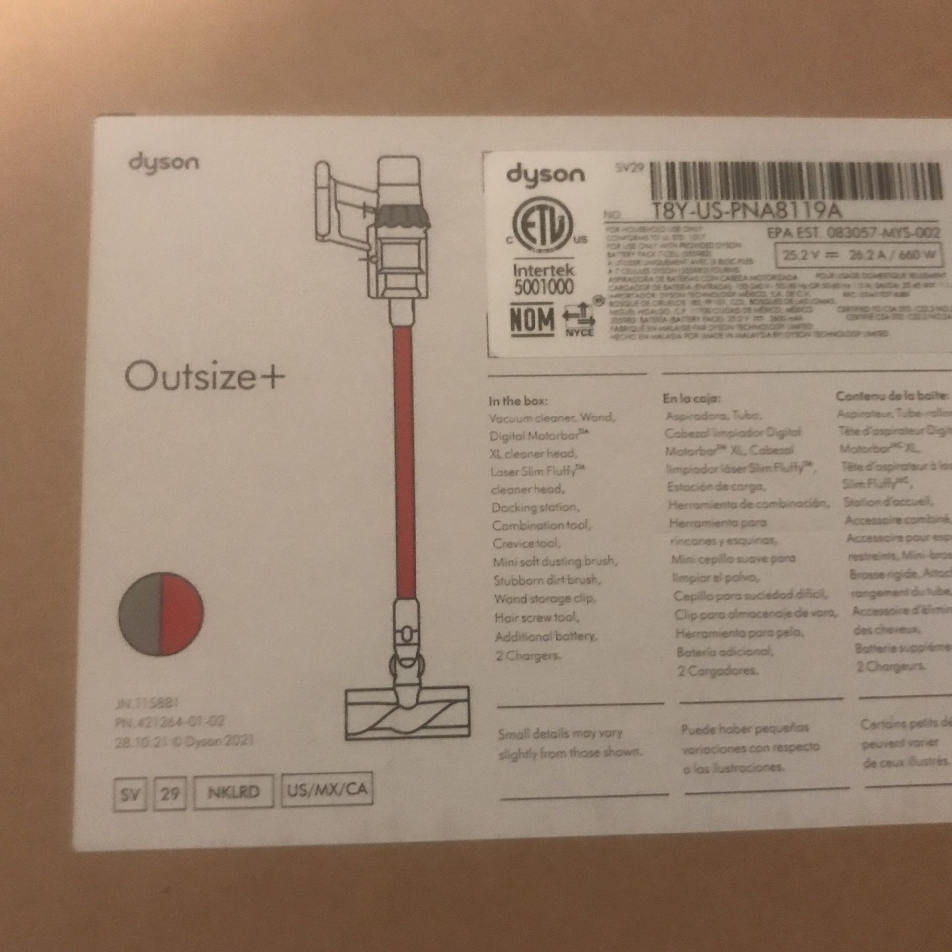 Dyson Outsize + vacuum