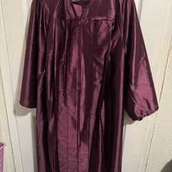 Burgundy Graduation Gown