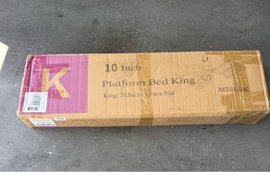 10-inch King Size Platform Bed Frame.