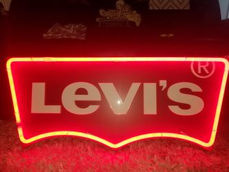 Vintage Neon Levis Sign must sell quick for Sale in Ontario, CA - OfferUp