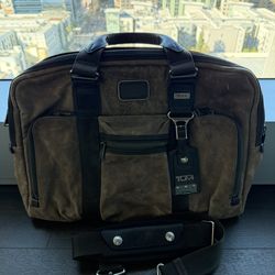 Tumi Leather Laptop Briefcase