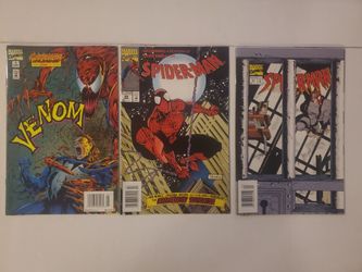 Marvel Comics Venom Carnage Spider-Man Mixed Comic Book Lot of 3 Books NM