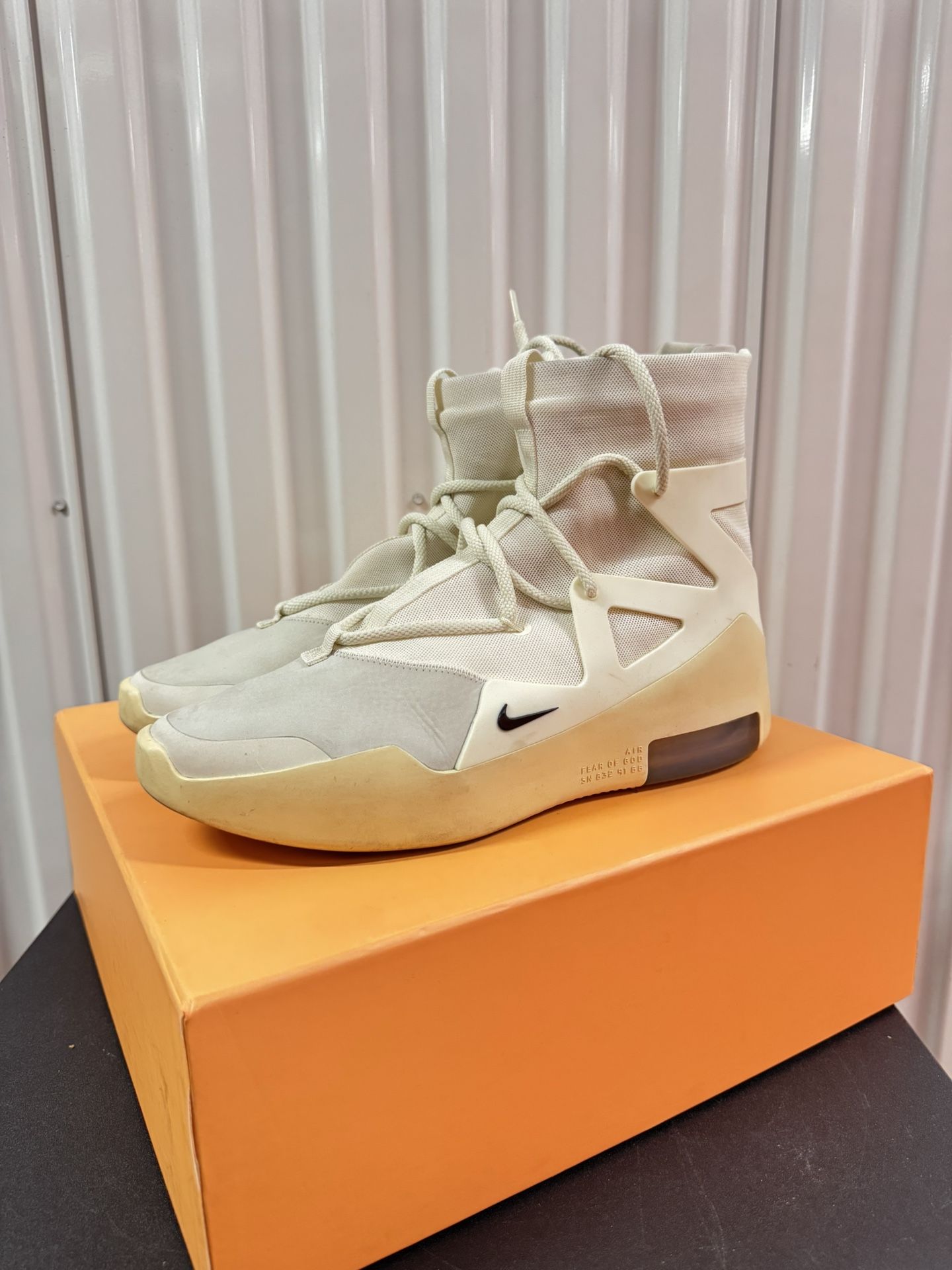 Nike Fear Of God 1 Sail Black Sz 10 Mens
