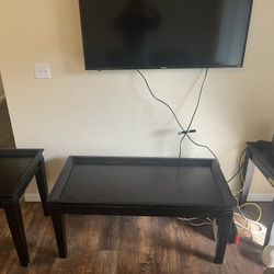 Coffee Table And 2 End Tables Solid Wood
