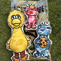 BAPE  X Sesame Street Pillows