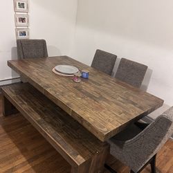 Wooden Dining Table Set 