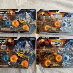 Monster Jam Fire and Ice Monster Trucks