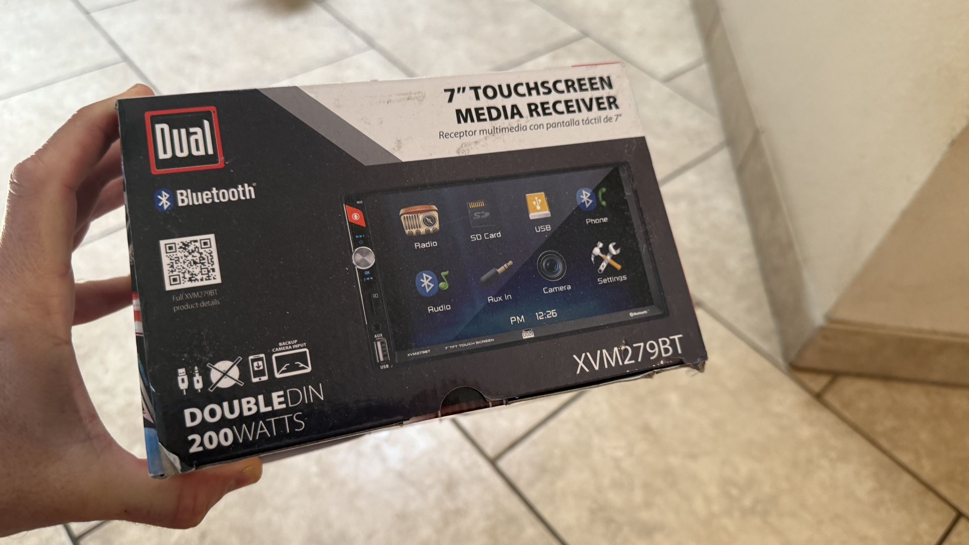Dual 7” Car Touch Screen Media Receiver 