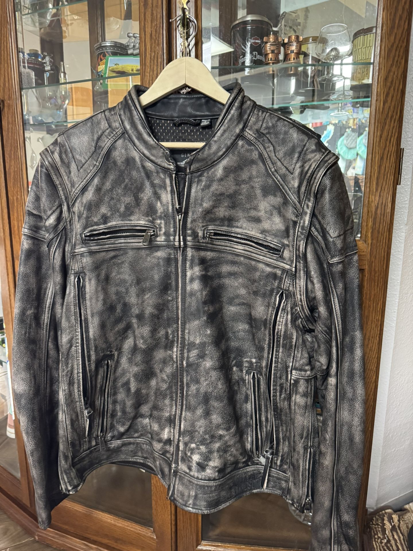 Men’s Leather Harley Davidson Jacket Size Xl