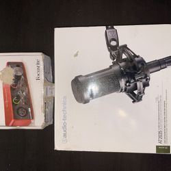 Audio Technica Microphone And Focusrite 