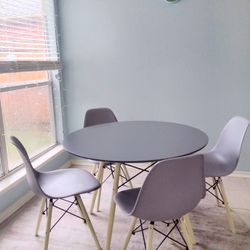 Dining Table (40/28)  And Chairs 