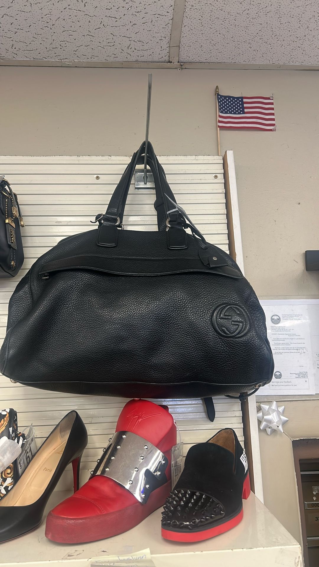 Gucci Leather Luggage