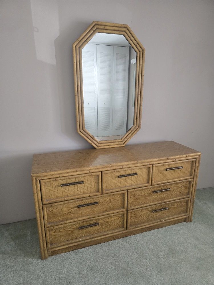Dresser With Mirror And Matching Nightstand