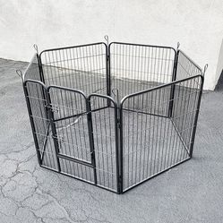 $70 (New in Box) Heavy duty 32” tall x 32” wide x 6-panel pet playpen dog crate kennel exercise cage fence 