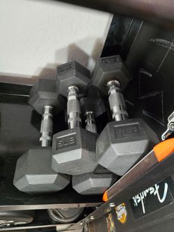 Rubber Dumbbell Set