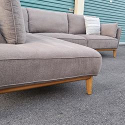 Macy's "Jollene" Gray Sectional Couch ($2.6K+ Retail Value... 70% + OFF!!!