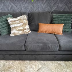 Custom Living Spaces Couch - Blackish Gray
