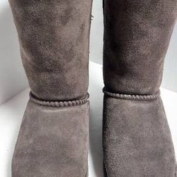 Bearpaw Youth Fleece Suede Boots - Size 3 