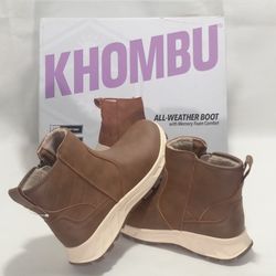 KHOMBU Ladies' All-Weather Boot Available in Brown Size 7,8,9,10 or Black Size 6,7,9