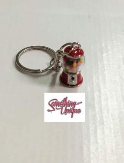 Mini Bubble Gum Machine Keychain