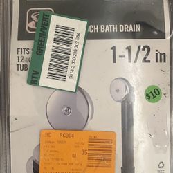 Everbuilt In Easy Touch Bath Drain 1-1/2 In