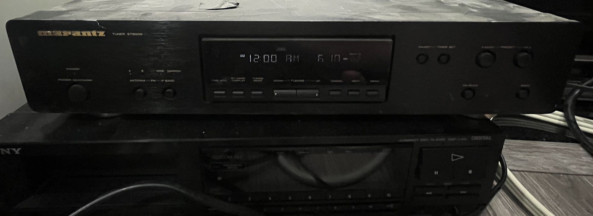 Working Marantz ST6000 /U1B AM/FM Radio Stereo Tuner Integrated No Remote