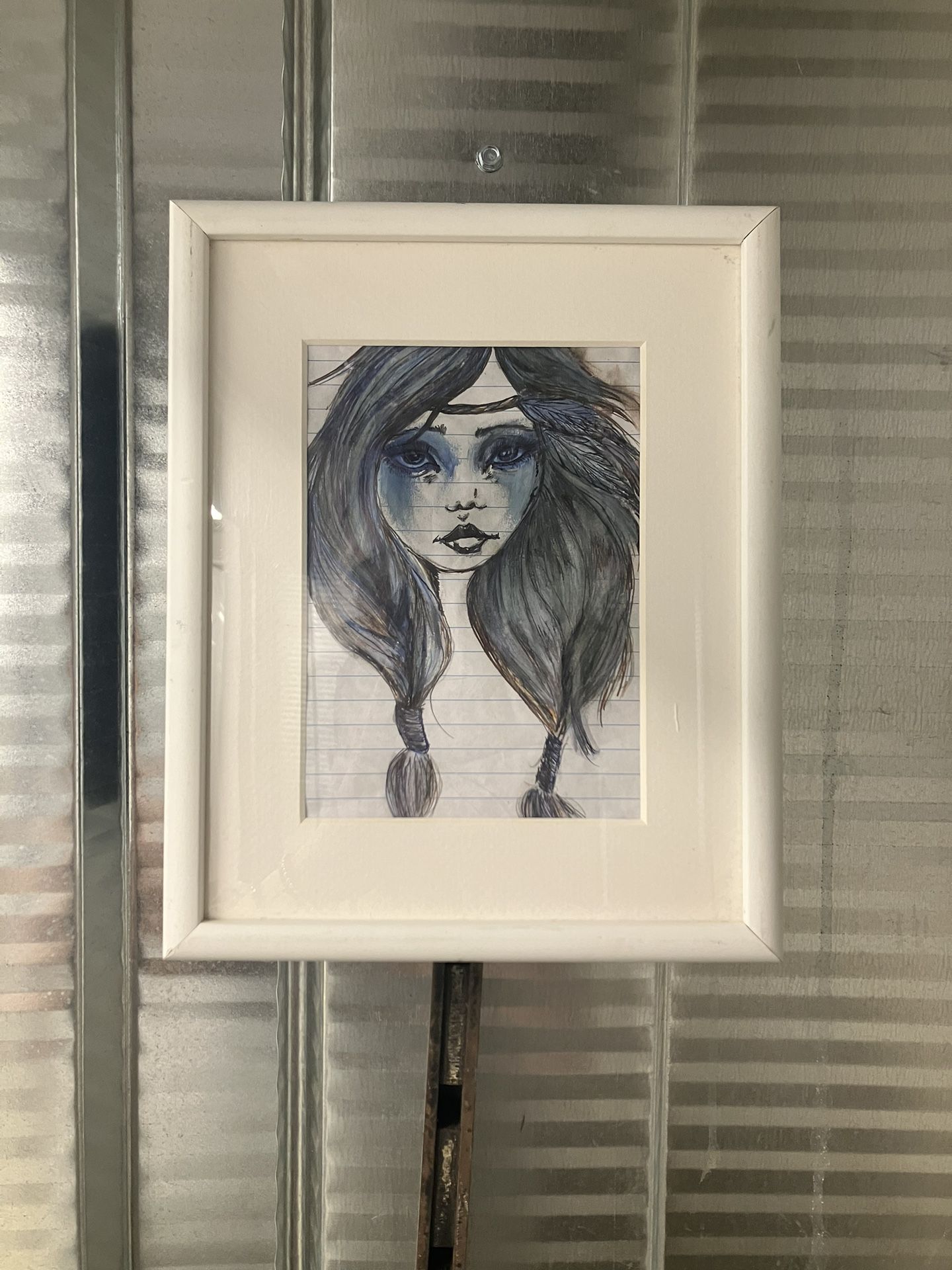Hand drawn Framed Picture 