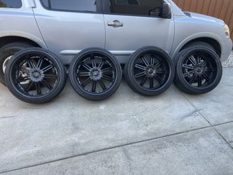 24 Inch Black Rims(Velocity Rims)