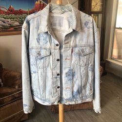 Levi’s Jean Jacket Acid Washed Men’s Size 42 Large